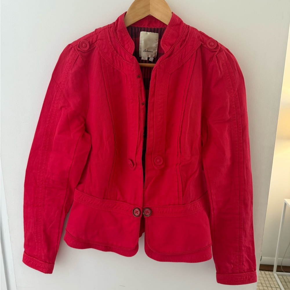 Anthropologie elevenses Button-Up Jacket Size 10